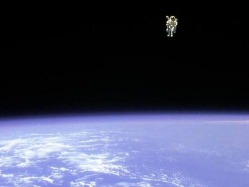 Meet Bruce McCandless. He was a bit of a bad-ass. In 1984, Bruce was aboard the Challenger Space Shu