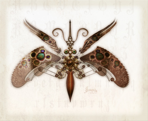 steampunktendencies:  Victorian Mechanical Bugs - Whale Man (Twitter) 