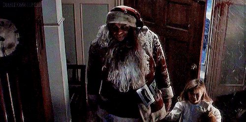 Tales From The Crypt (TV Series 1989–1996)   #Horroredit#Tvedit#Tv#Series#Serie#80s#90s#Robert Zemeckis#1989#1996#xmas#Santa Clause#christmasedit#Gifs#Creepy#Larry Drake#Christmas #Tales From The Crypt