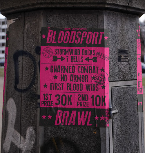 The 38th Monthly Bloodsport Brawl!- Saturday October 24th -- 6pm Sign Ups, 7pm Launch -It’s that tim