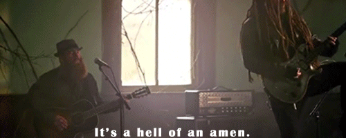 straightchevychasin:  Brantley Gilbert - One Hell Of An Amen(yes I merged both choruses because I wanted both the military - Jon - and the person battling cancer - Kory - represented)