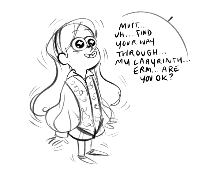 alizabug:  i have been thinking about the lost gravity falls labyrinth episode for