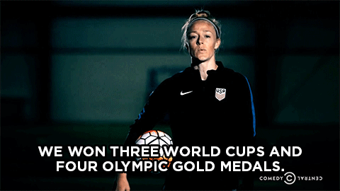 thedailyshow:After being paid four times less than the men’s U.S. soccer team, the U.S. women’s socc