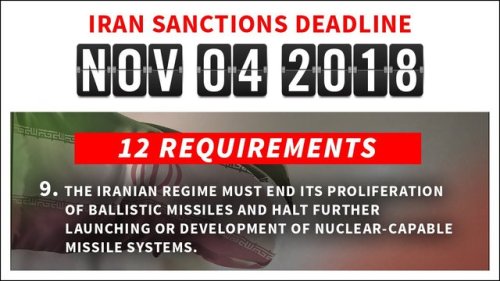 The November 4 #Iran sanctions deadline is 9 days away. Here’s a reminder of the 9th requireme