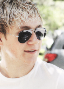    niall in white tees         