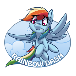 theonewithretroeyes:  I drew a Rainbow Dash!