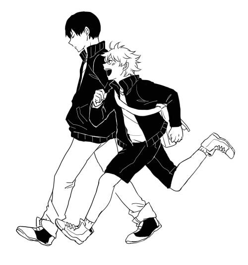 aokamei:  Can you tell how much I love kagehina..? /////