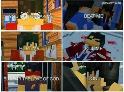 weaver-z:weaver-z:Every time I remember that dramatic Minecraft comic someone cropped