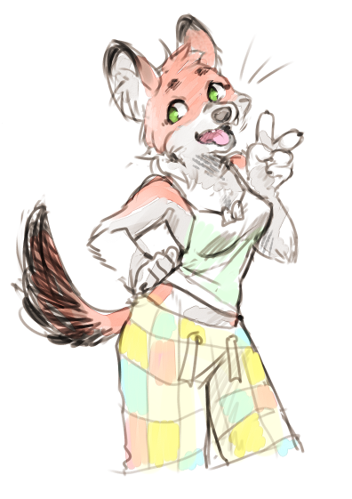 senpeep:  slumber party dhole girl  Eeee cutie! &lt;3