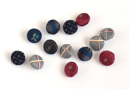 DIY Recycled Tie Covered Buttons Shirt Restyle Tutorial from Small Good Things here. Love this for m