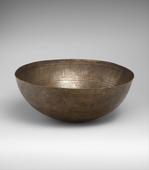 High-Tin Bronze Bowl by Abu Nasr al-Naqqash by Islamic ArtMedium: High-tin bronze; cast, chased, pun