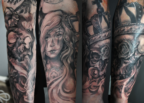 fuckyeahtattoos:  Artist: Bluecardinalart /Jesper Hatcher  Norway. bluecardinalart.tumbl