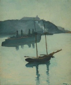 huariqueje:    Villefranche   -    Paul Maze, 1924French 1887-1979Oil on canvas,   45.9 x 38.2 cm  