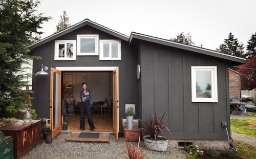 Porn tinyhousedarling:  A garage turned into a photos