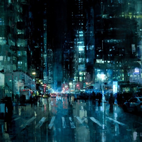 davidllada:
““Manhattan nights”, by Jeremy Mann, 2013
”