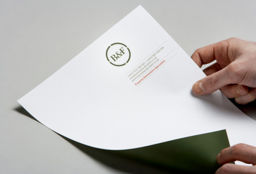 Branding for property renovation specialist Bennett & Foskett, designed by Brogue from UK.