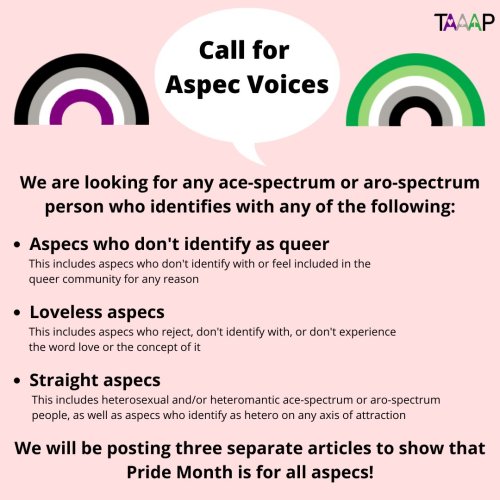 For Pride Month, we’d like to feature voices of aspec people too often left out of this month and ou