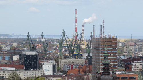 The view from the top of St. Mary’s church, Gdansk