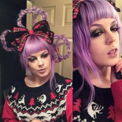 happyun-birthday:  I could not get any decent photos of my who hair and makeup xD this was for my friends xmas party this past Saturday!