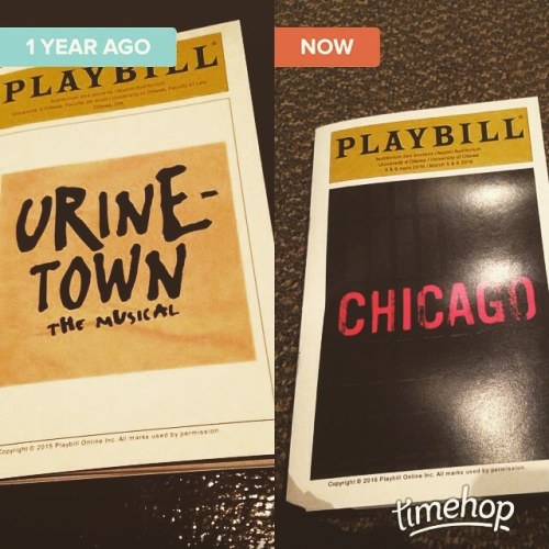 Sold out opening night of Chicago one year after Urinetown #theatre #asm #urinetown #chicago #ottaw