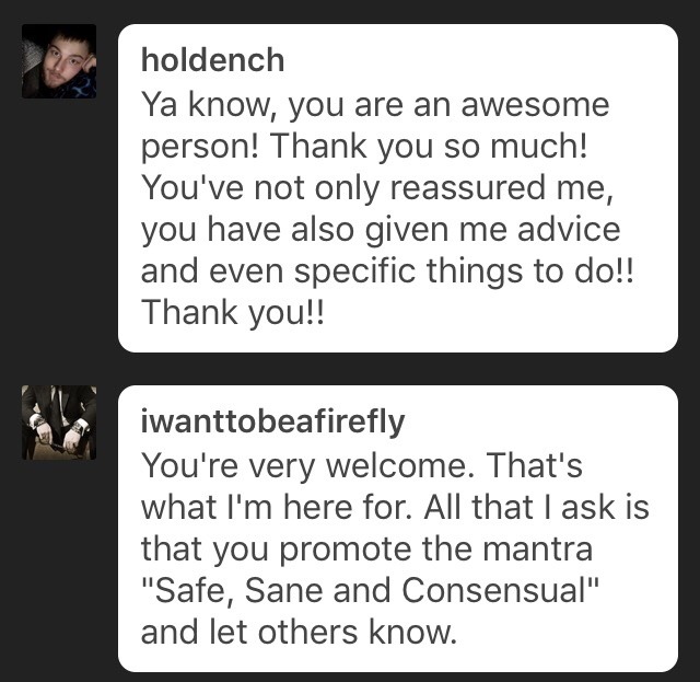 iwanttobeafirefly:  Always Safe, Sane &amp; Consensual  ✶Firefly✶ 
