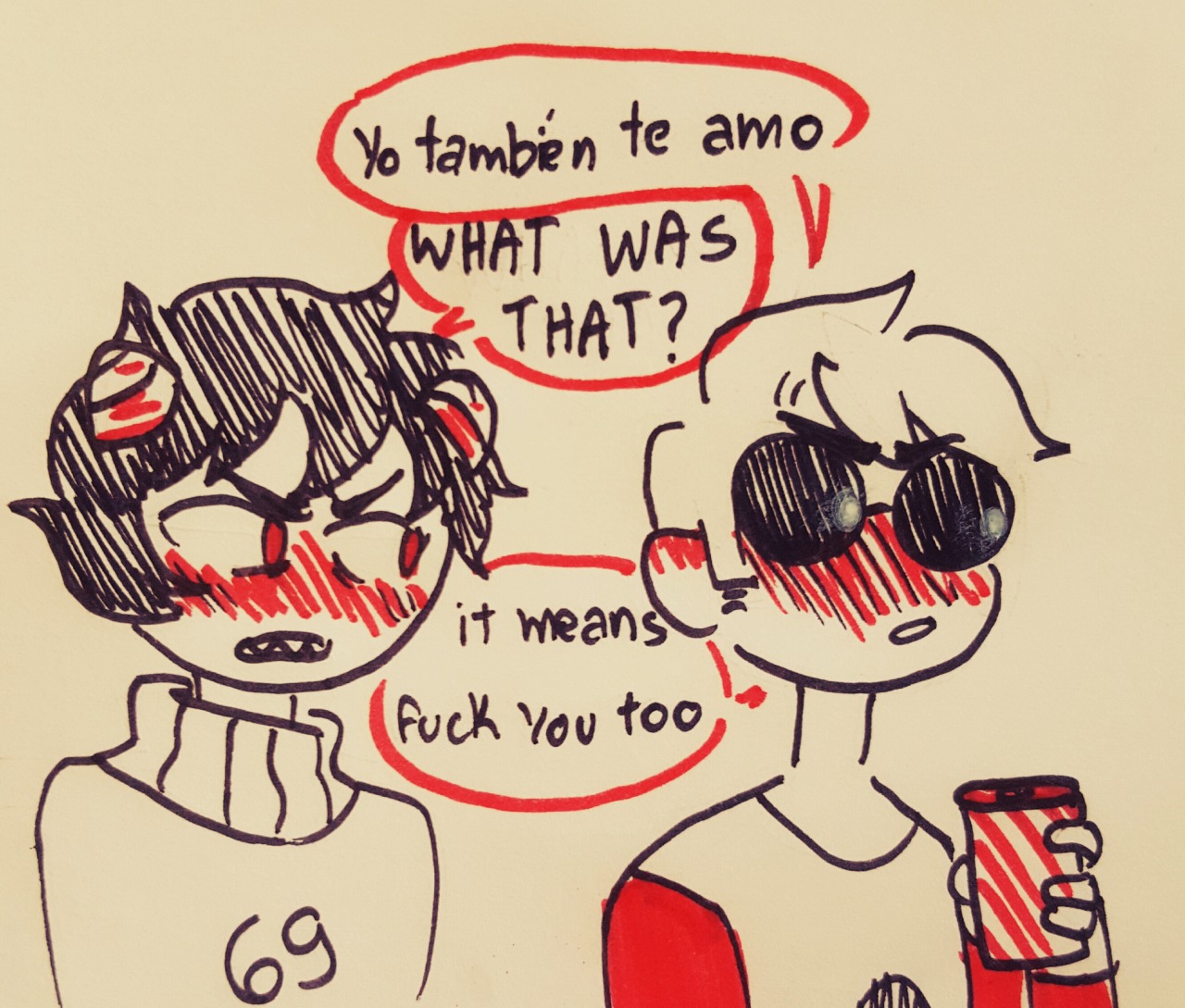 thebluepacience: @hellaradbros why tell your bro you love him in a normal way when