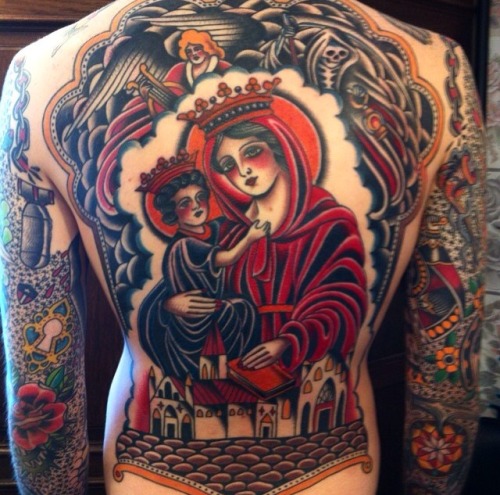 fuckyeahtraditionaltattoos:  Zach Nelligan - Austin, Texas 