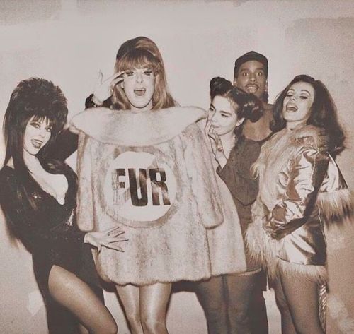 Elvira, Lady Bunny, Bjork, Willie Ninja and Lady Miss Kier.