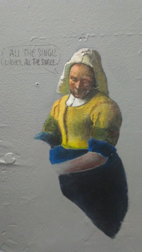 Shit you see in art college bathrooms