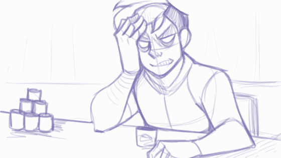 lunaartgallery:  I’m working on a minute long animation with the song “Alone