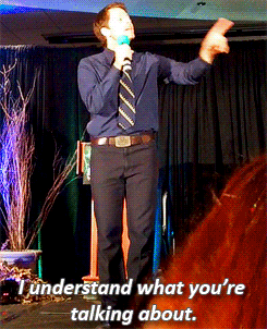 spacedannn:  Misha said THE THING at the DCcon [x] 