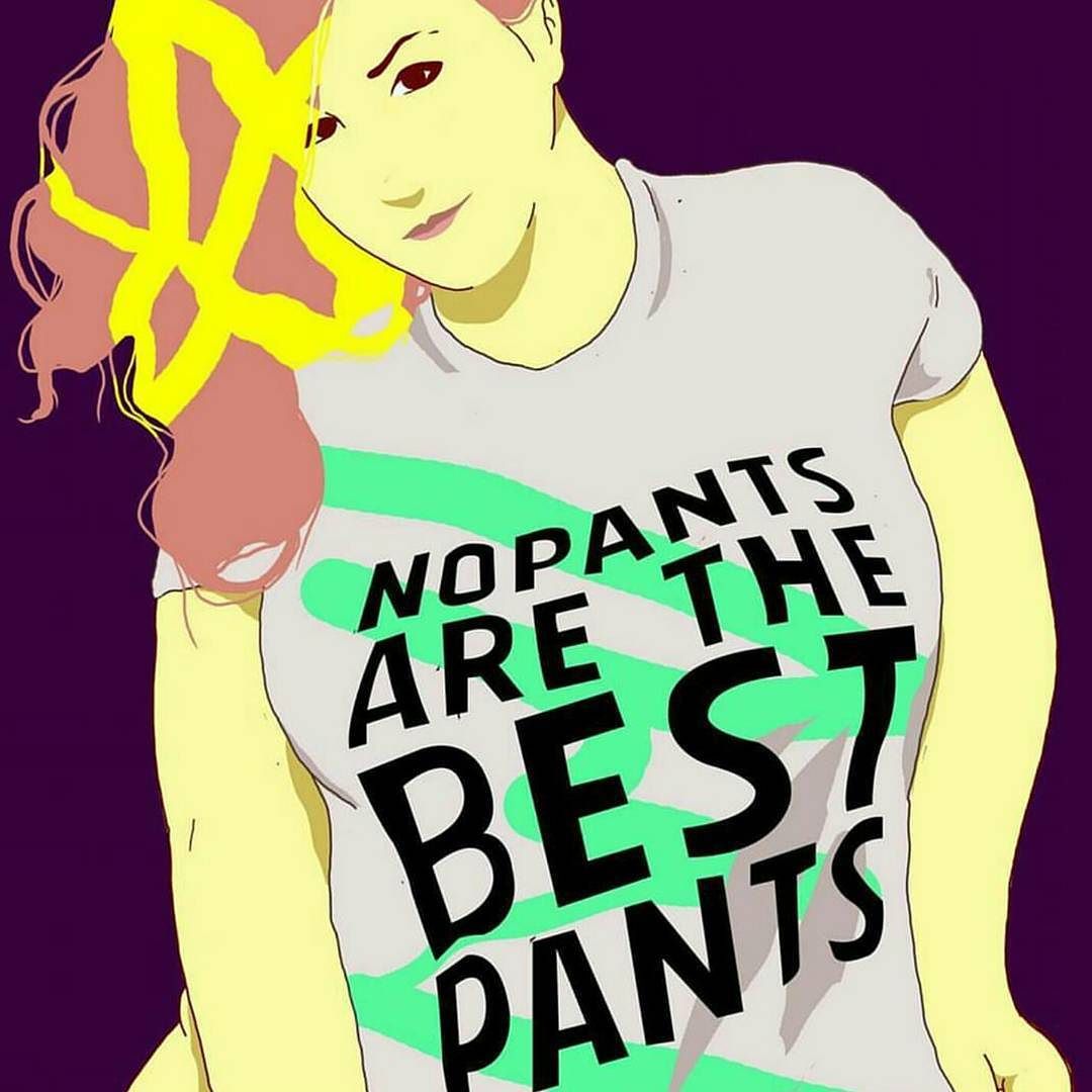 No Pants Are The Best Pants! - Love this new illustration by @dimaslash !! T-shirt