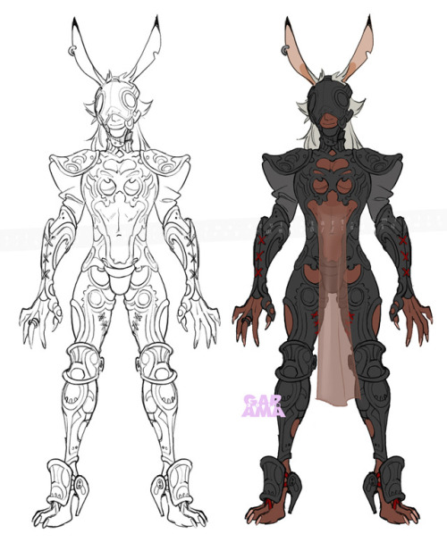 garama: Doing a Viera Dragoon male for a FF XIV themed tabletop rpg. Here’s some quick concept