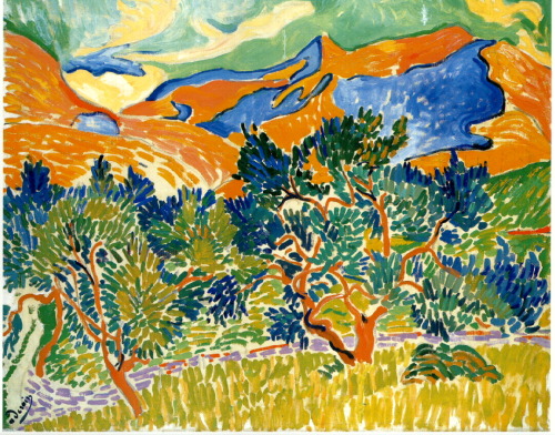 Porn photo Andre Derain. Mountains at Collioure. 1905.