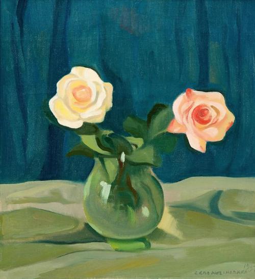 Eero NelimarkkaSTILL LIFE WITH ROSES, 1937