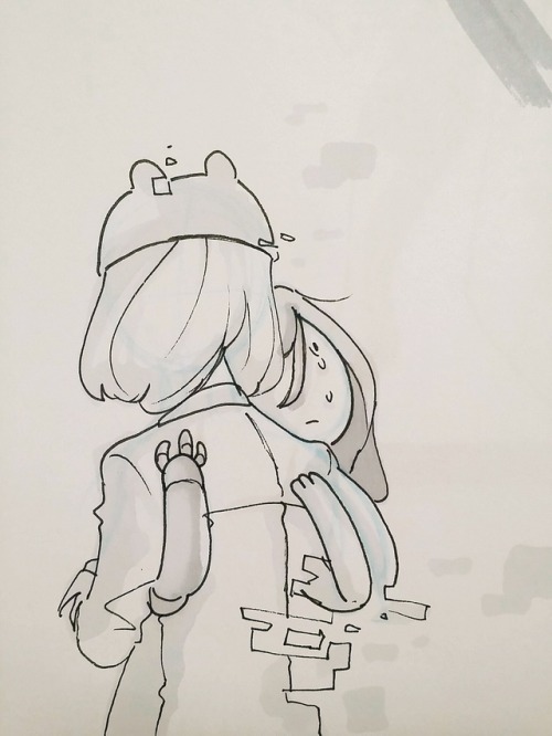 purpleorange:  Some adventure time doodles. Man I’ve watched the leaks of the new mini series and it was just….CN can’t you please let this human boy be happy????