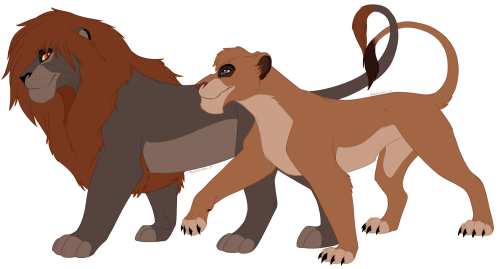 Henear And Vitani, Bc I've Been Rewatching Simba's Pride A Lot Lately And I Ship Those Guys Sooooo Hard.