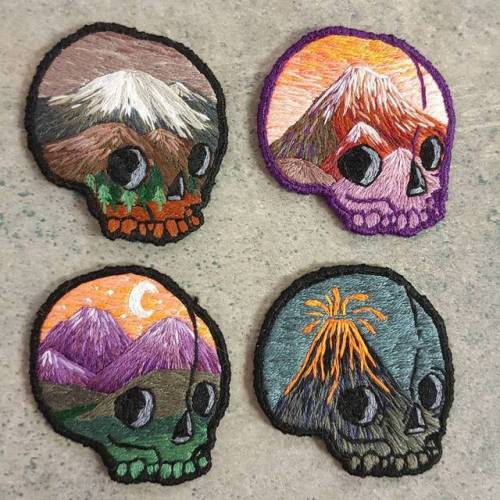 Porn photo sosuperawesome:  Embroidered Patches by Atomic