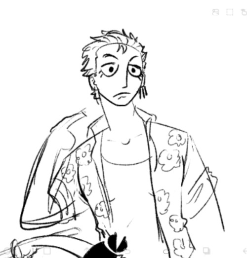 I Realized Im Never Gonna Color These Ever I Might As Well Post Them, YALL FW BUTCH ZORO