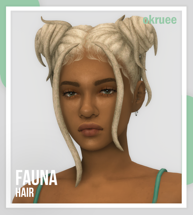 Fauna Hair Okruee The Sims 4 Create A Sim Curseforge