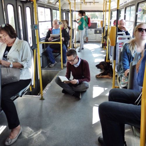 boredpanda:    I’m Showing People They Can Read Books Anywhere And Anytime  