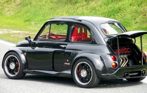 Porn Pics specialcar:  Fiat 500 with Lamborghini V12