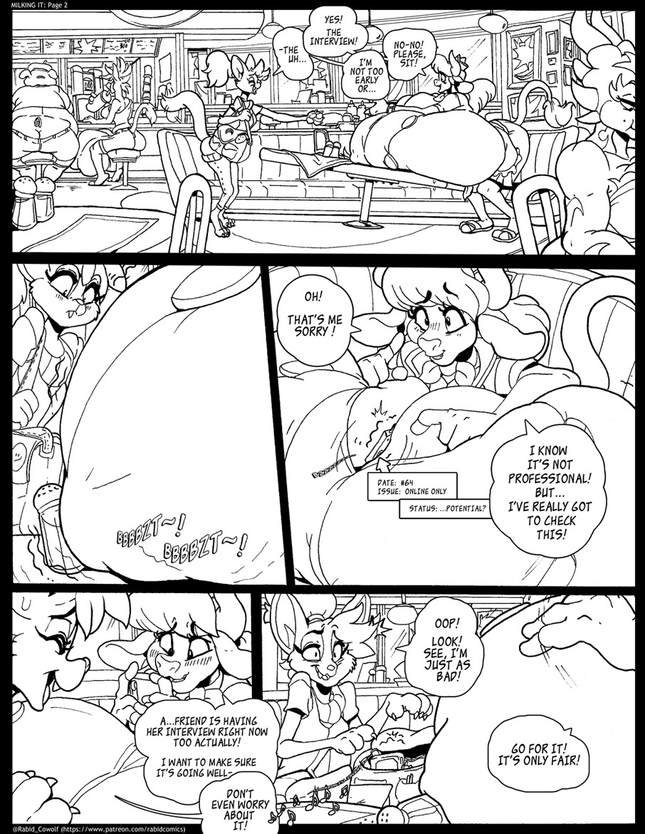 rabidcowolf: MILKING IT (A Patreon funded comic) Consider checking out my patreon