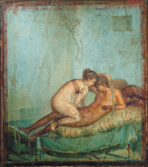 slurp-the-blood-spit-the-flesh:  Fresco from the House of the Centurion, Pompeii, 1st Century BCE 