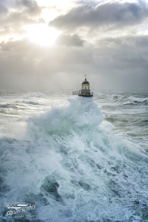 gyclli: AR MEN ** by Breizh'scapes Photographes on 500px.com  Ar Men Lighthouse, Brittany, Fran