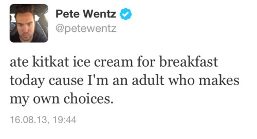 fuckyeahpetewentz: Pete gets it.