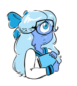 kira-97:  New student I just really wanted to draw her with glasses 