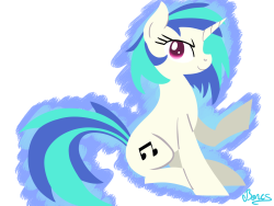 nothin-but-my-bones:  How about a Vinyl Scratch drawing? I haven’t drawn her in a while.  ^w^