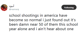 anaiahz:  whyyoustabbedme:   14   in 2018……..its still january   Remember: “If its WHITE, its ALLLLLLRIGHT!” -Chris Rock     Wowww.  How you have a school shooting on January 1, schools fucking closed! Wild. 