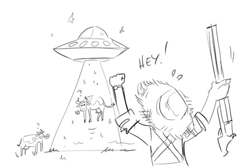 littlecofieart:XD oops. Farmer Lance and Alien!Keith who just wanted some milkshakes or something…La